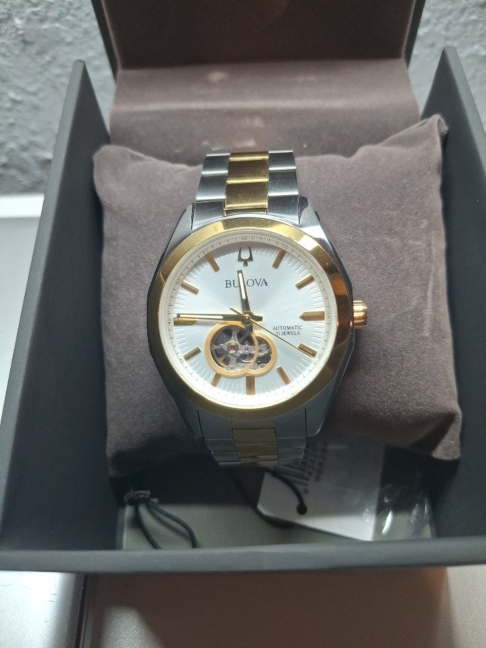 Bulova Men’s Two-Tone Automatic Watch - Gold & Silver